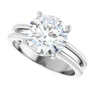 Platinum 9 mm Round Ring Mounting – image 8