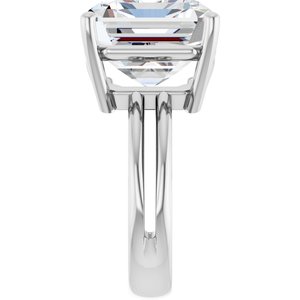 Platinum 15x13 mm Emerald Ring Mounting – image 7