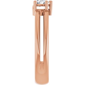 10K Rose Gold 4.5x3 mm Pear Ring Mounting – image 7