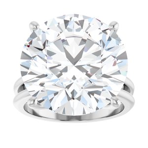 Sterling Silver 16 mm Round Ring Mounting – image 5