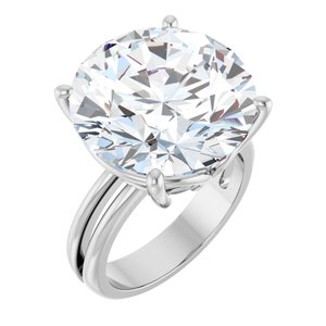 Platinum 16 mm Round Ring Mounting
