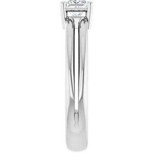 Platinum 3.75x3.75 mm Square Ring Mounting – image 7