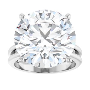Continuum Sterling Silver 15 mm Round Ring Mounting – image 5