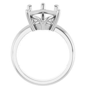 Continuum Sterling Silver 16x12 mm Pear Ring Mounting – image 4