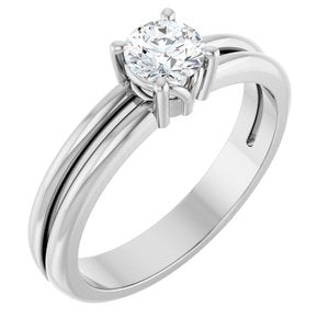 Platinum 4.8 mm Round Ring Mounting