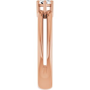 14K Rose Gold 6x3.5 mm Marquise Ring Mounting – image 7