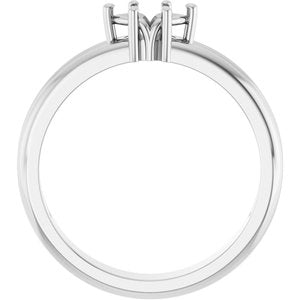 Platinum 6x3.5 mm Marquise Ring Mounting – image 4