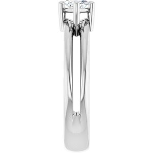 10K White Gold 9x4.5 mm Marquise Ring Mounting – image 7