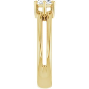 18K Yellow Gold 9x4.5 mm Marquise Ring Mounting – image 7