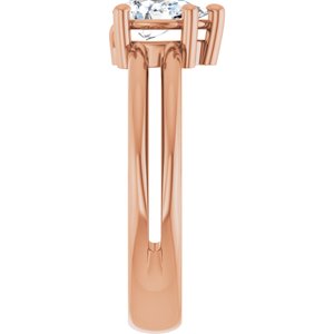 10K Rose Gold 7x4.5 mm Pear Ring Mounting – image 7