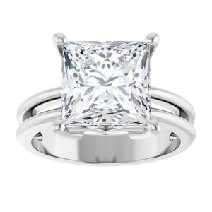 Continuum Sterling Silver 9x9 mm Square Ring Mounting – image 5