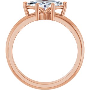 14K Rose Gold 10x5 mm Marquise Ring Mounting – image 3