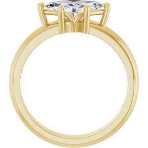 18K Yellow Gold 10x5 mm Marquise Ring Mounting – image 3