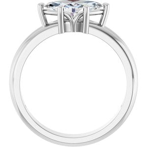 Platinum 10x5 mm Marquise Ring Mounting – image 3
