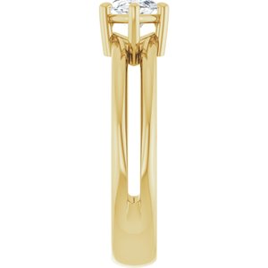 10K Yellow Gold 10x5 mm Marquise Ring Mounting – image 7