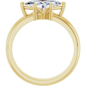 18K Yellow Gold 11x5.5 mm Marquise Ring Mounting – image 3
