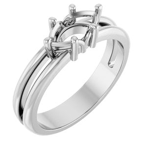 Platinum 8.5x4.5 mm Marquise Ring Mounting – image 2