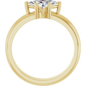 10K Yellow Gold 8.5x4.5 mm Marquise Ring Mounting – image 3