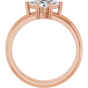 10K Rose Gold 8.5x4.5 mm Marquise Ring Mounting – image 3