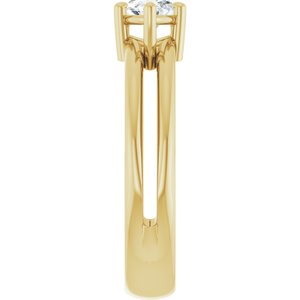 14K Yellow Gold 8.5x4.5 mm Marquise Ring Mounting – image 7