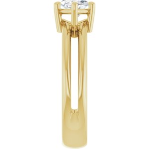 10K Yellow Gold 11x5.5 mm Marquise Ring Mounting – image 7