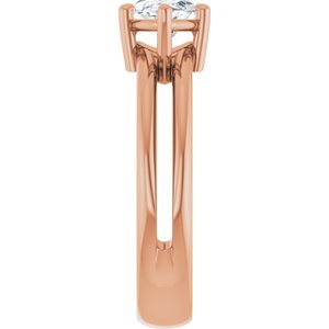 10K Rose Gold 11x5.5 mm Marquise Ring Mounting – image 7