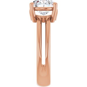 14K Rose Gold 10x8 mm Oval Ring Mounting – image 7