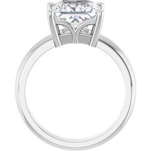 Platinum 8x8 mm Square Ring Mounting – image 3