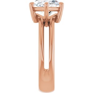 14K Rose Gold 16x8 mm Marquise Ring Mounting – image 7