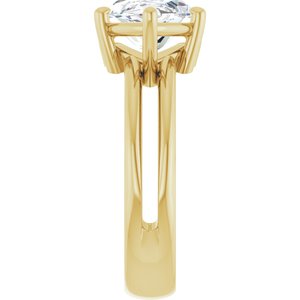 14K Yellow Gold 16x8 mm Marquise Ring Mounting – image 7