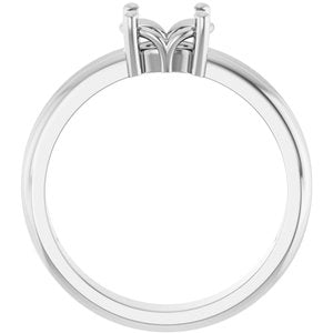 Continuum Sterling Silver 7x5 mm Oval Ring Mounting – image 4