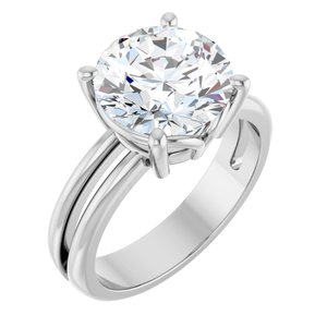 Platinum 10 mm Round Ring Mounting