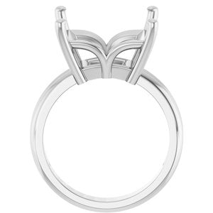 Sterling Silver 12x12 mm Square Ring Mounting – image 4