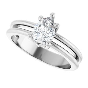 Continuum Sterling Silver 7x5 mm Pear Ring Mounting – image 8