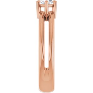 10K Rose Gold 8x4 mm Marquise Ring Mounting – image 7