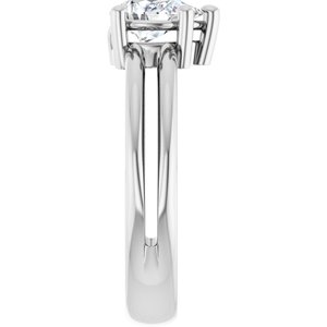 Platinum 7x5 mm Pear Ring Mounting – image 7
