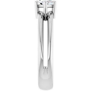 10K White Gold 8x4.5 mm Marquise Ring Mounting – image 7