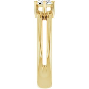 18K Yellow Gold 8x4.5 mm Marquise Ring Mounting – image 7