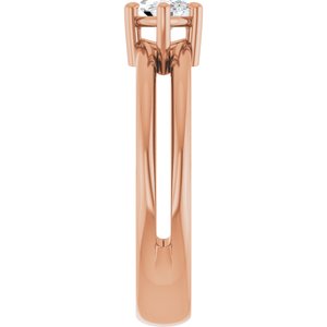 14K Rose Gold 8x4.5 mm Marquise Ring Mounting – image 7
