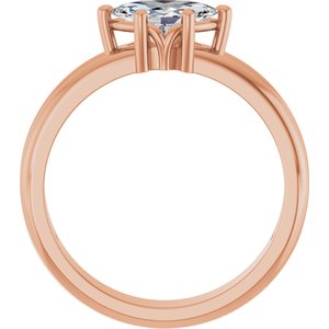 10K Rose Gold 8x4.5 mm Marquise Ring Mounting – image 3