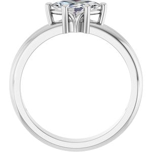 Continuum Sterling Silver 8x4.5 mm Marquise Ring Mounting – image 3