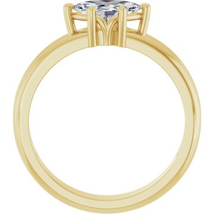 10K Yellow Gold 8x4.5 mm Marquise Ring Mounting – image 3