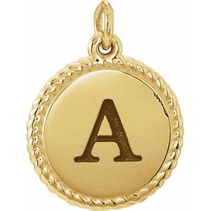 Engravable Rope Necklace or Charm/Pendant