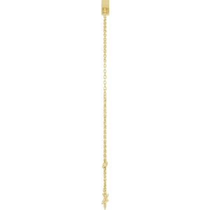 14K Yellow Gold 5x3 mm Emerald 2-Stone Bezel-Set 7 1/2" Bracelet Mounting – image 6