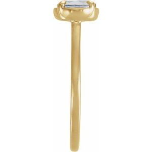 14K Yellow Gold-Plated 1 1/4 CT Lab-Grown Diamond Claw-Prong Bezel-Style Ring – image 3
