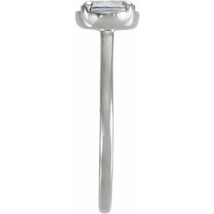 14K White Gold 1 1/4 CT Lab-Grown Diamond Claw-Prong Bezel-Style Ring – image 3