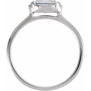 14K White Gold 1 1/4 CT Lab-Grown Diamond Claw-Prong Bezel-Style Ring – image 2