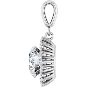 Platinum 8.8 mm Round Pendant Mounting – image 5