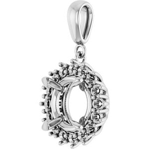 Platinum 10 mm Round Pendant Mounting – image 4