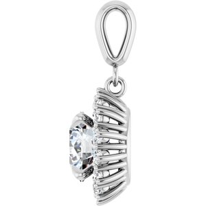 Platinum 8 mm Round Pendant Mounting – image 5